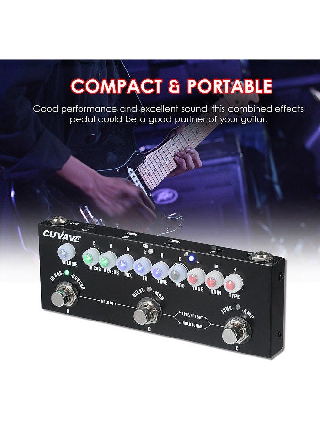 CUVAVE - CUVAVE CUBE BABY Portable Multifunctional Electric Guitar Combined Effect Pedal with Wireless Music Playback Phone Recording Audio Interface Function - Image 1