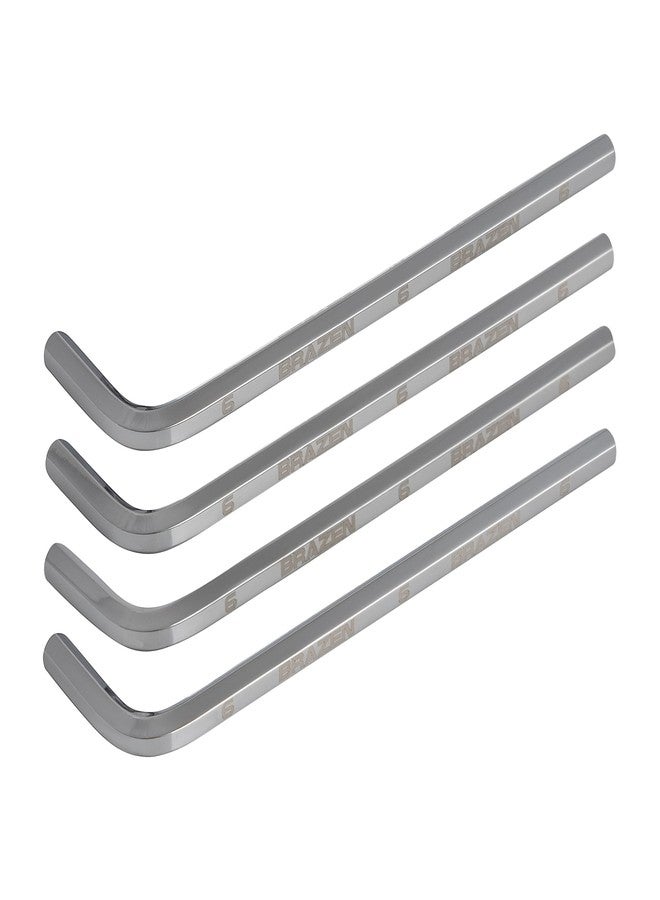 BRAZEN 6mm Allen Wrench Hex Key Four Pack (Long)