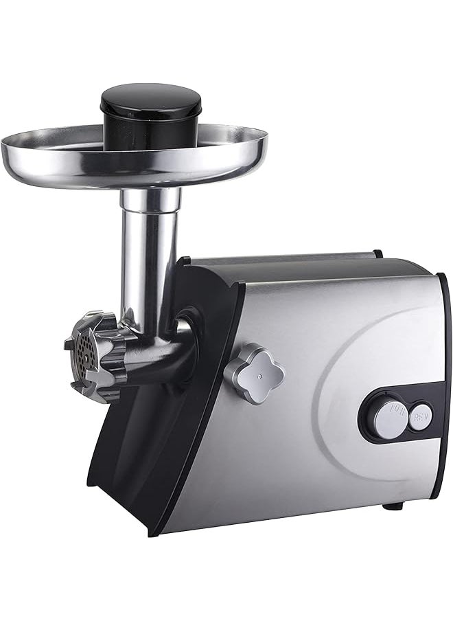 Jano 1800W Electric Meat Grinder 3Pcs Stainless Steel Cutting Disc Coarse Middle Fine Grinding Meat Fish Vegetable Black Stainless Steel E02500 2 Years  - Image 1