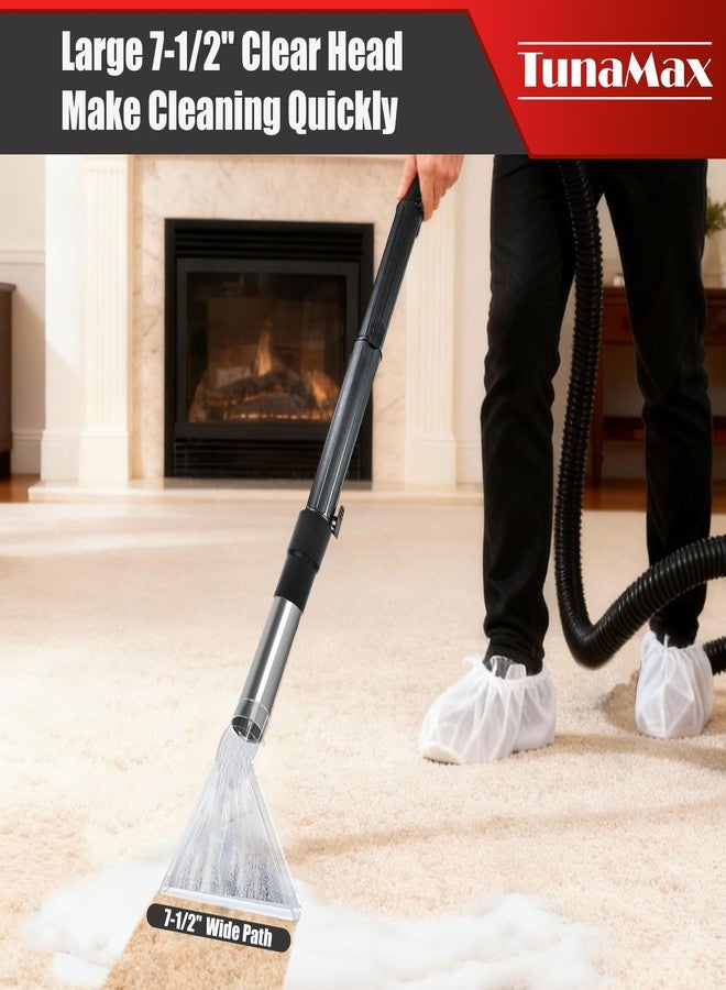 TunaMax Universal Work with All Shop Vacs Clear Extractor Attachment with 1-1/4" & 1-7/8" & 2-1/2" Adapters for Upholstery & Carpet Cleaning & Auto Detailing, Wet/dry Vacuum Extraction Accessory - Image 4