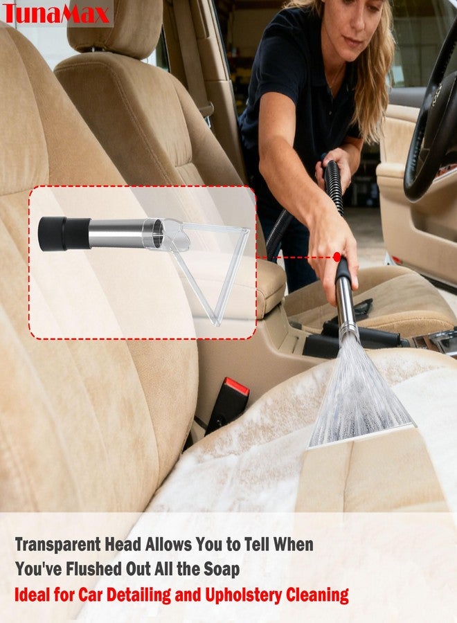 TunaMax Universal Work with All Shop Vacs Clear Extractor Attachment with 1-1/4" & 1-7/8" & 2-1/2" Adapters for Upholstery & Carpet Cleaning & Auto Detailing, Wet/dry Vacuum Extraction Accessory - Image 3
