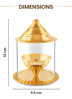 Borosil Brass Akhand Diya