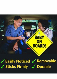 2 Pcs Baby on Board Signs, Kids Safety Warning, Baby on Board Stickers, Premium PP with Powerful Suction Cups for Car - pzsku/ZCCFEACC4A6D5D62498C4Z/45/_/1698455219/0b203f01-6783-4856-afee-500c8b84717a