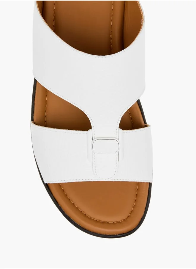 LBL by Shoexpress Men Textured Slip-On Arabic Sandals Ramadan Collection