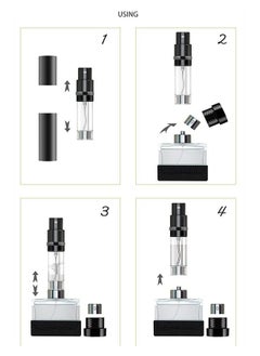 Generic 2 Pcs Pack Perfume Bottle Empty Refill, Perfume Atomizer, Refillable Portable Mini Perfume Atomizer, Travel Perfume Spray Bottle Atomizer, Leak Proof, Deluxe Leather, 5 ml (Black + White)  - Image 5
