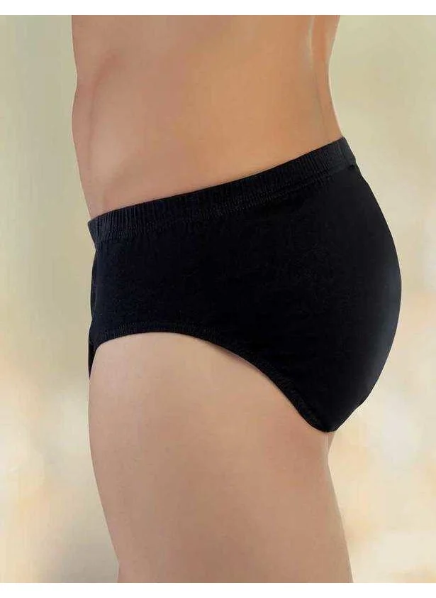 Şahinler Black Cotton Classic Men's Slip 6-Piece Economical Pack ME009