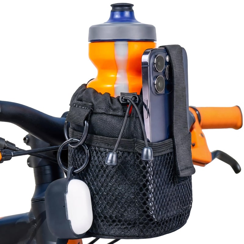 Nomad USA Universal Bike Cup Holder, Handlebar Drink Holder, Bottle Holder, Suitable for Road Bikes, Bicycles, and All (Black) - Image 1