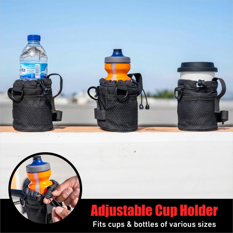 Nomad USA Universal Bike Cup Holder, Handlebar Drink Holder, Bottle Holder, Suitable for Road Bikes, Bicycles, and All (Black) - Image 4