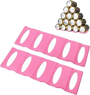 Webake Can Organizer for Pantry 2 Pack Silicone Bottle and Can Stacker Mat, Can Holder Storage Rack Space Saver for - Image 1