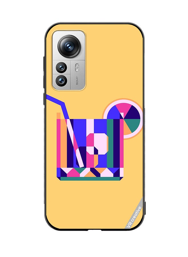 VR CREATIVE Protective Case Cover For Xiaomi 12 Pro Juice Cup Design Multicolour - Image 1