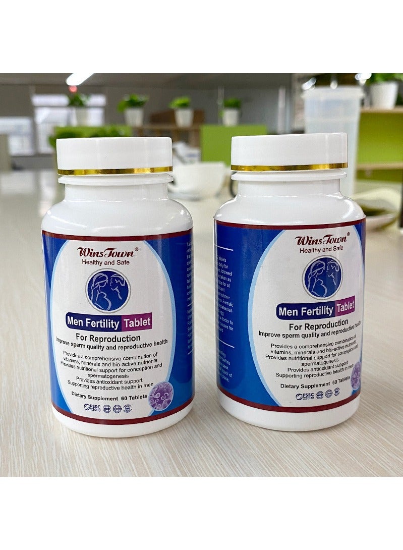 وينز تاون مكملات الخصوبة الذكورية تعزيز الخصوبة الذكورية قوة الحيوية المثلى حمض الفوليك المغنيسيوم فيتامينات متعددة 60 قرص Softgels - Image 4