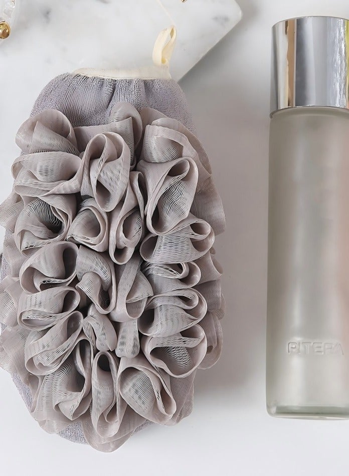 Healife Mist Gray Dual-Purpose Bath Glove · Refined Bathing Experience - Image 1