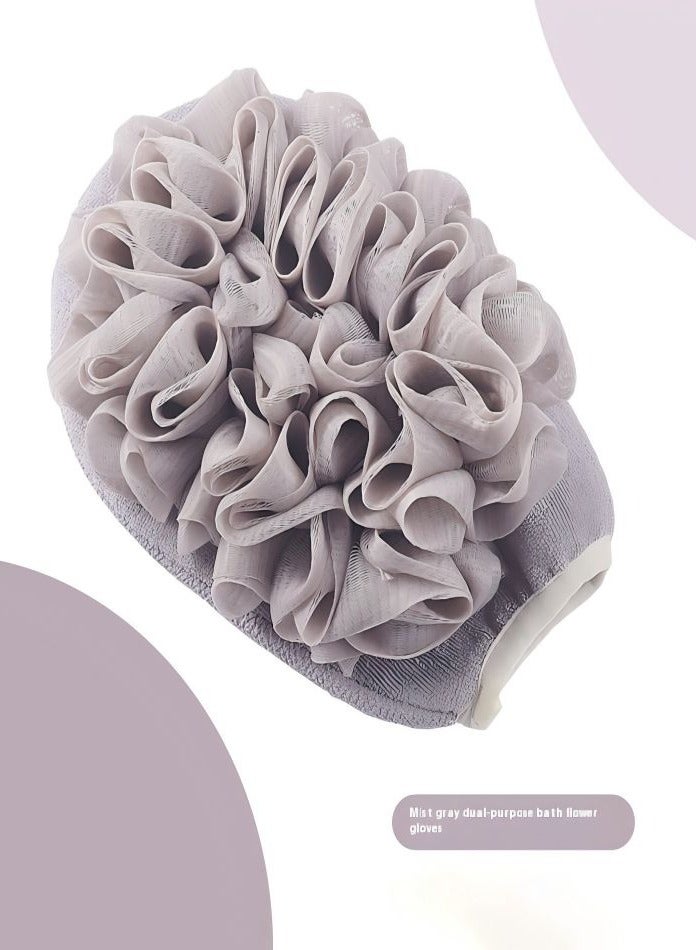 Healife Mist Gray Dual-Purpose Bath Glove · Refined Bathing Experience - Image 2