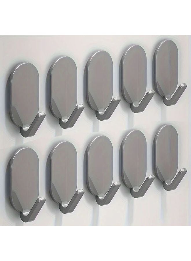 20 Pack Black Heavy Duty Adhesive Wall Hooks Lockable No Drill Mount For Bathroom - Image 5