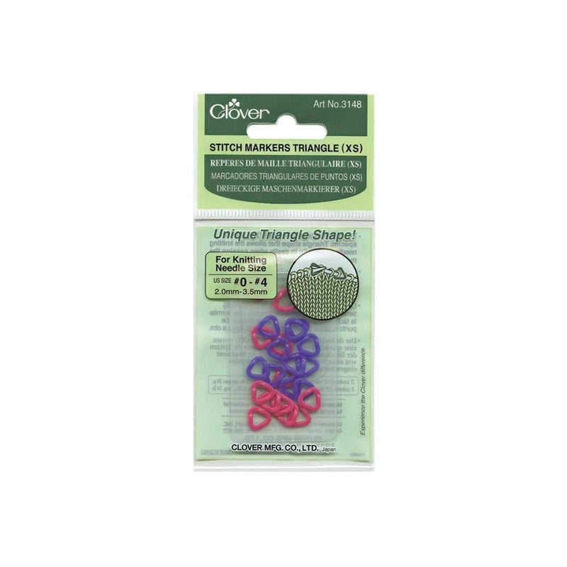 Clover 3148 Stitch Markers Triangle XS