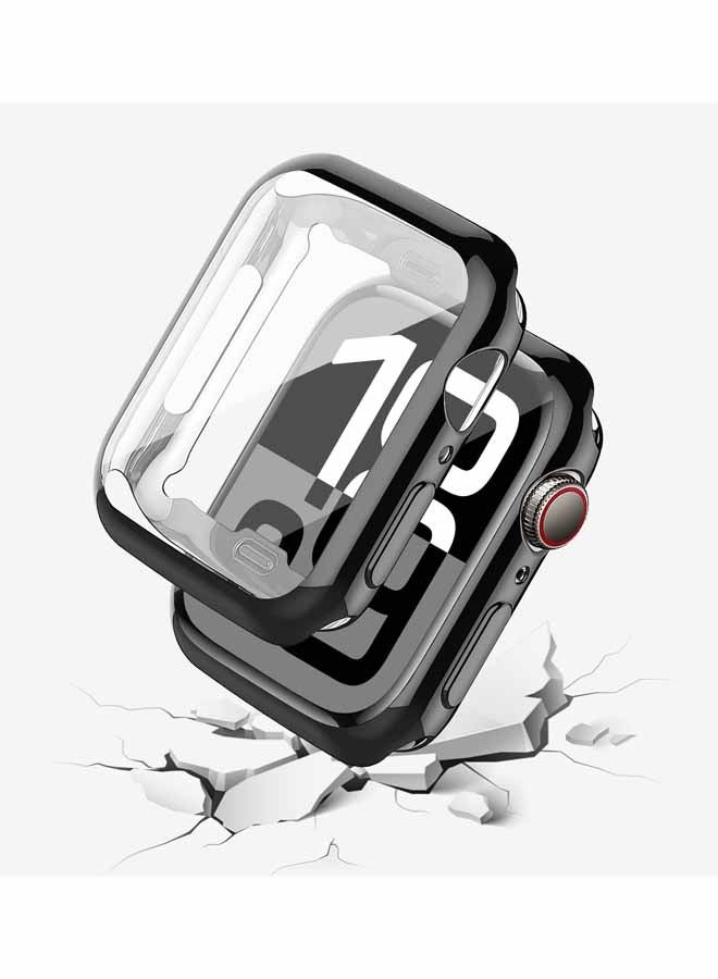 3 قطع من أغطية حماية شاشة HD مغلقة بالكامل من مادة TPU لساعة آبل السерия 10 (42 ملم) بألوان شفافة سوداء زرقاء لتنقل اليومي عمل المكتب رياضة ولياقة بدنية رحلات خارجية مهام منزلية تحمي من الخدوش العرق الغبار والتأثيرات الصغيرة - Image 5