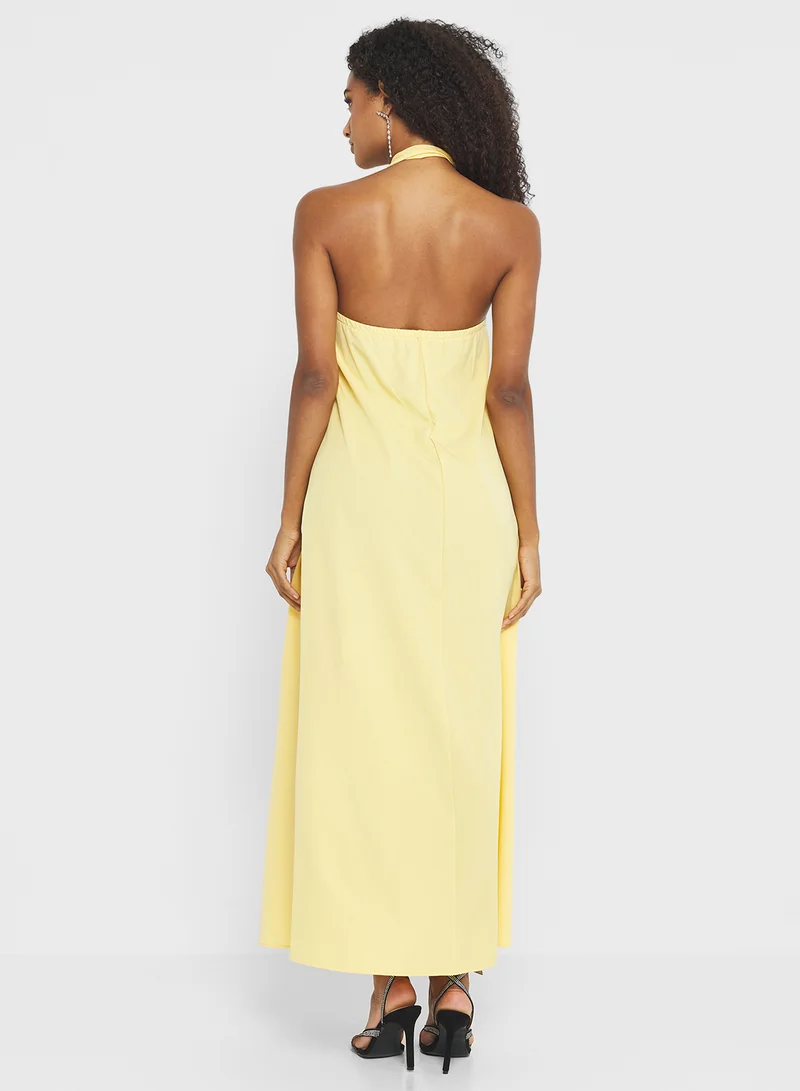 Ginger Bandeau Scarf Detail A Line Resort Dress