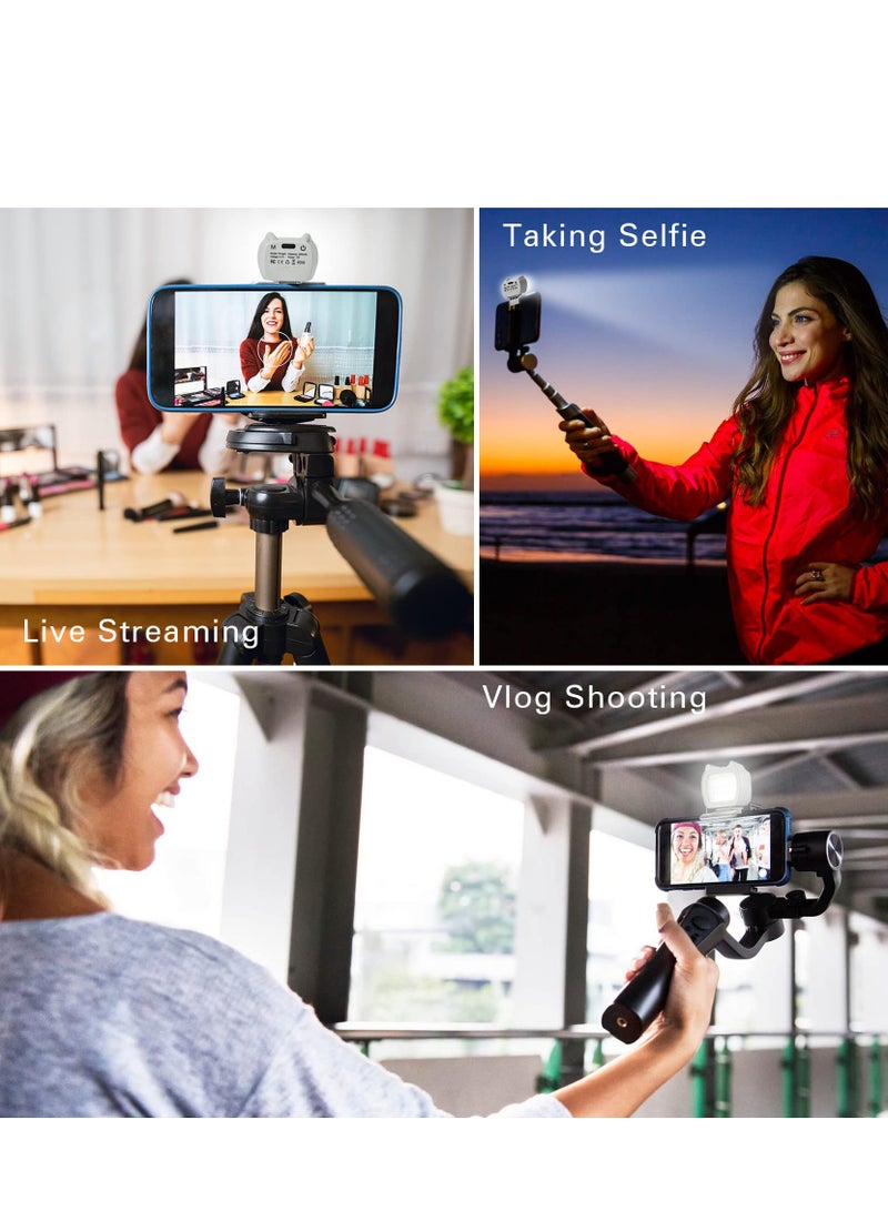 Barakah OM Fill Light for DJI OSMO Mobile 6/OM 5/OM 4/OM SE/Insta360 Flow with Three Modes and Adjustable Brightness, Portable Magnetic Mini  LED Insta360 Flow, Video Recording - Image 3