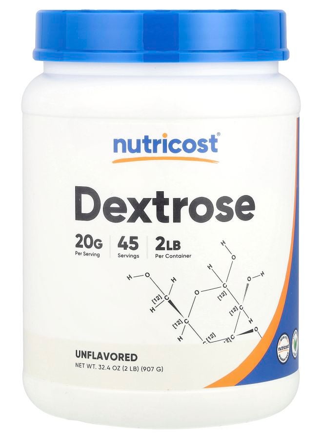 Nutricost ديكستروز بدون نكهة 2 رطل (907 جرام)