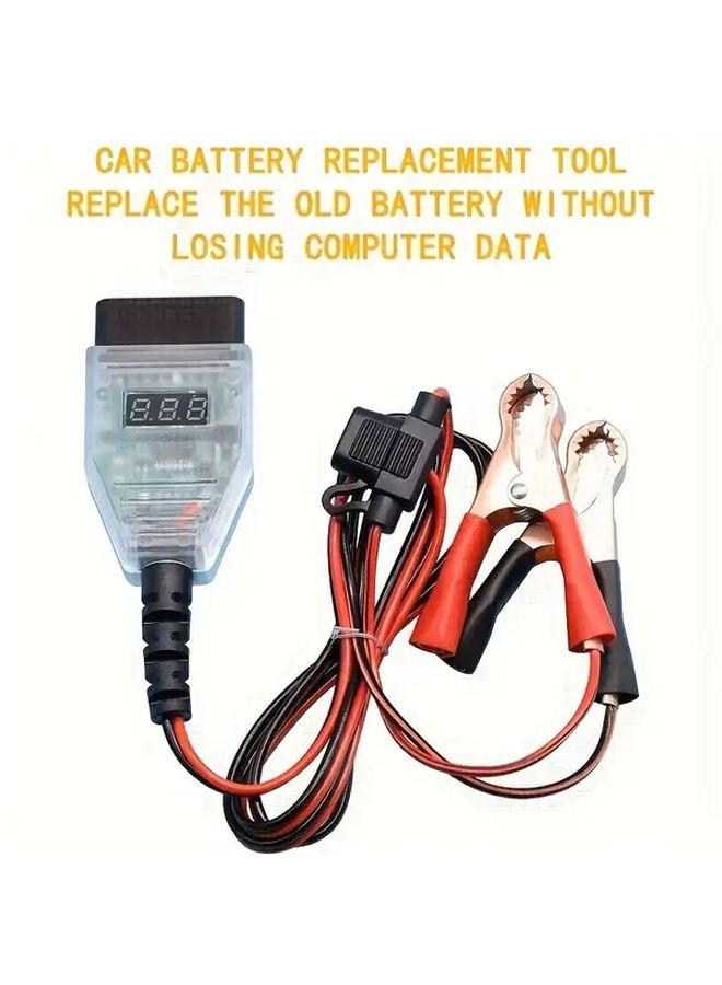 أداة حديثة محمولة لاستبدال بطارية السيارة مع محول OBD II، جهاز اختبار وشاحن بطارية DW550 متوافق مع جميع المركبات، الحفاظ على بيانات الكمبيوتر الداخلي، لا حاجة للبطارية، إمداد طاقة مستمر للميكانيكيين وفنيي السيارات. - Image 5