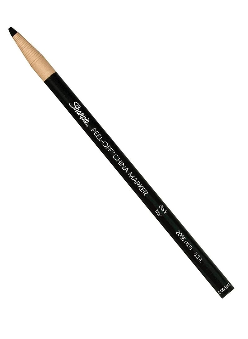Sharpie 12-Piece Peel Off China Marker Black  - Image 2