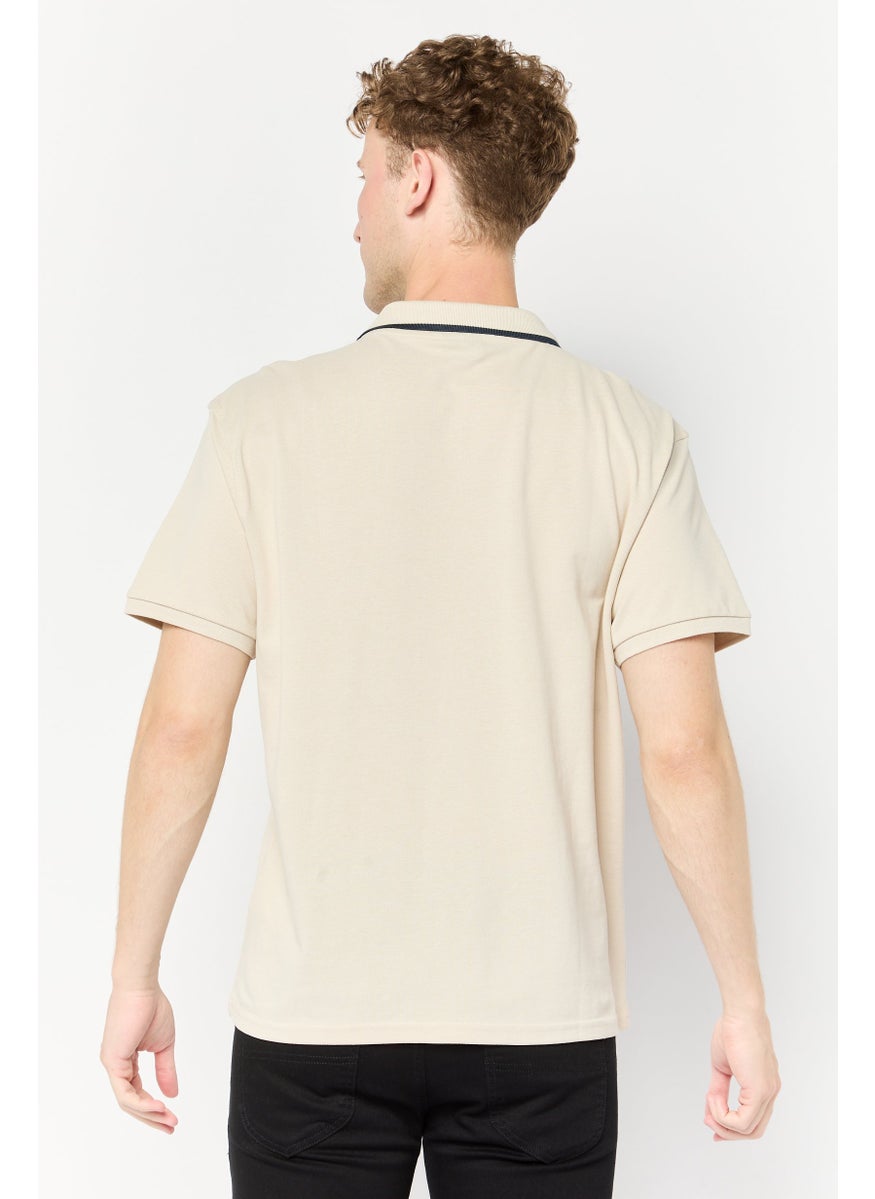 Paul Frank Men Regular Fit Graphic Print Short Sleeves Polo Shirt , Beige  - Image 4