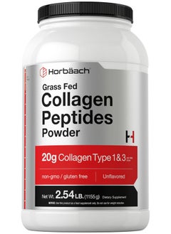 Horbaach Horbaach Collagen Peptides Powder 40 oz | Unflavored | Type 1 and 3 Protein Collagen | Keto and Paleo Supplement | Grass Fed, Non-GMO, Gluten Free  - Image 1