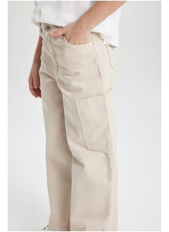 DeFacto Girl Wideleg Cargo Denim Trousers  - Image 3