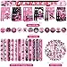 LSJDEER 122PCS Girl Ninja Party Favors Set 50 Stickers 12 Assemble Stickers 12 Button Badges 12 Mini Notepads 12 Slap Bracelets 12 Rubber Bracelets 12 Goodie Bags for Ninja Master Princess Baby Shower - Image 4