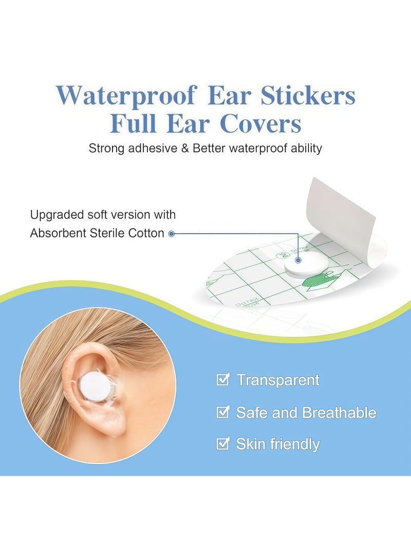 Sefudun Waterproof Ear Protection Stickers (60pcs), for Showering & Swimming - Image 4