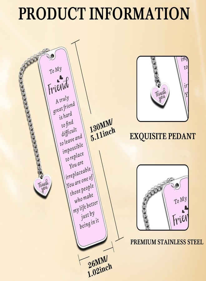 Fleure Esme Friendship Gifts for Women Purple Bookmark for Book Lovers Best Friend Birthday Gifts for Women Soul Sister Friendship Bookmarks for Reading Woman Long Distance Friendship Reader Book Club Present - Image 2