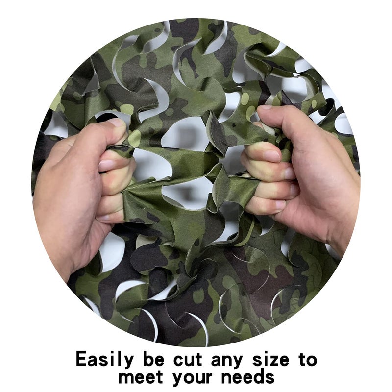 GRVCN Camo Netting Camouflage Net, Bulk Roll Sunshade Mesh Nets for Hunting Blind Shooting Military Theme Party Decorations - Image 3