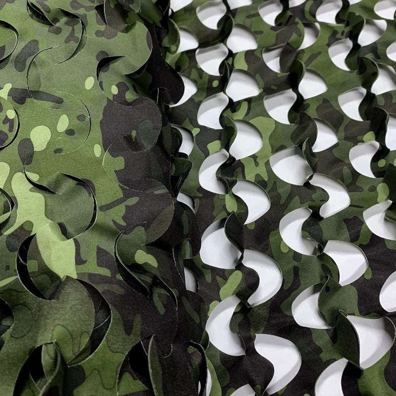 GRVCN Camo Netting Camouflage Net, Bulk Roll Sunshade Mesh Nets for Hunting Blind Shooting Military Theme Party Decorations - Image 2