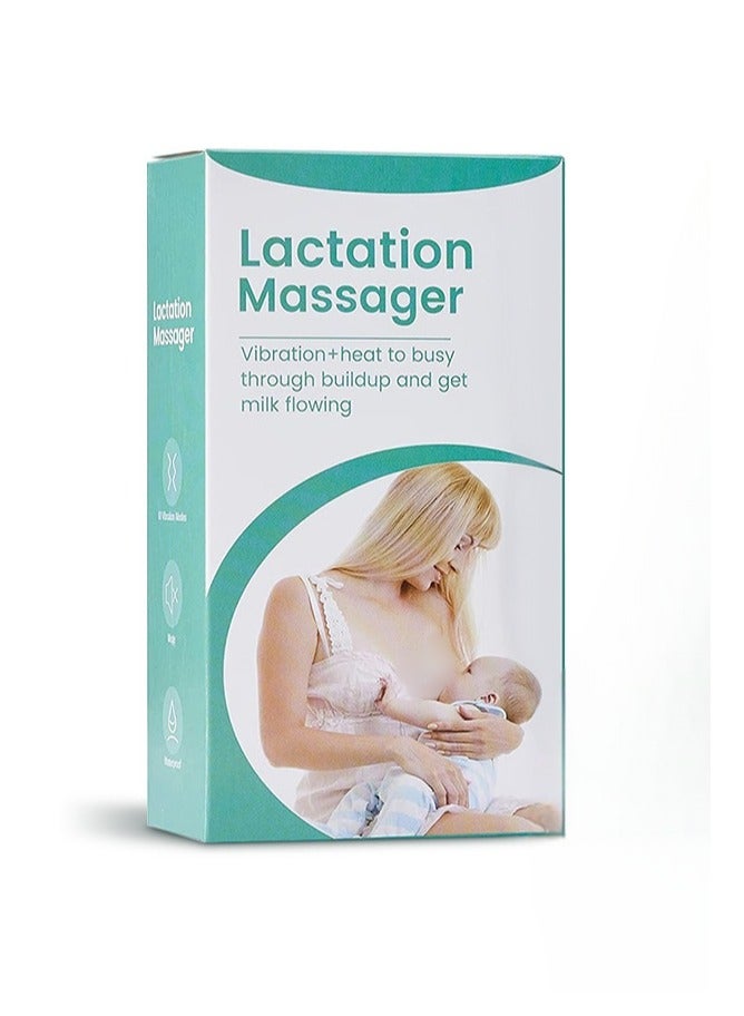 Loquat Massager Lactation Compress Warming for Clogged Milk Ducts, Relief Clogged Milk Ducts, Engorgement, Multiple Vibrant Modes and Heater - Plug USB CableIncluded (roseo) - Image 1