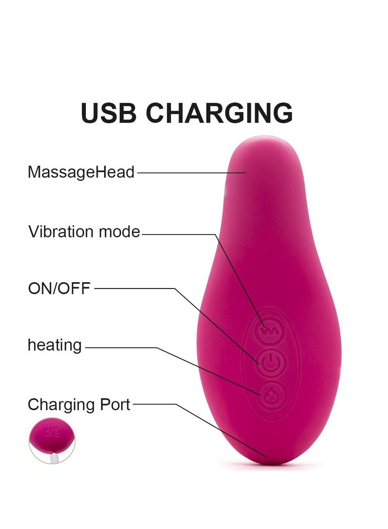 Loquat Massager Lactation Compress Warming for Clogged Milk Ducts, Relief Clogged Milk Ducts, Engorgement, Multiple Vibrant Modes and Heater - Plug USB CableIncluded (roseo) - Image 4