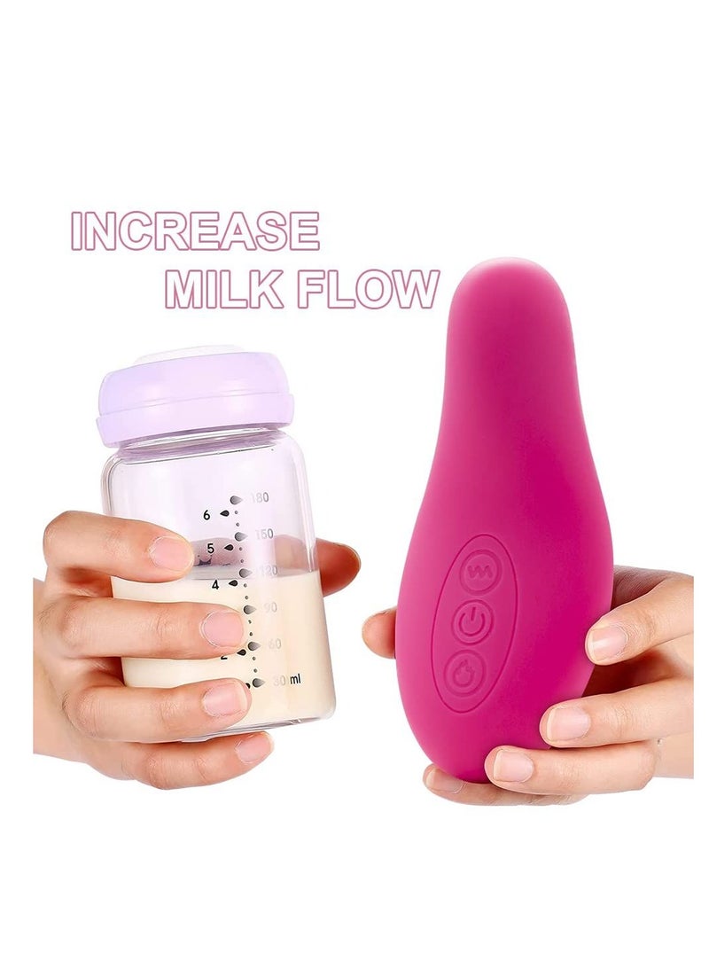 Loquat Massager Lactation Compress Warming for Clogged Milk Ducts, Relief Clogged Milk Ducts, Engorgement, Multiple Vibrant Modes and Heater - Plug USB CableIncluded (roseo) - Image 5