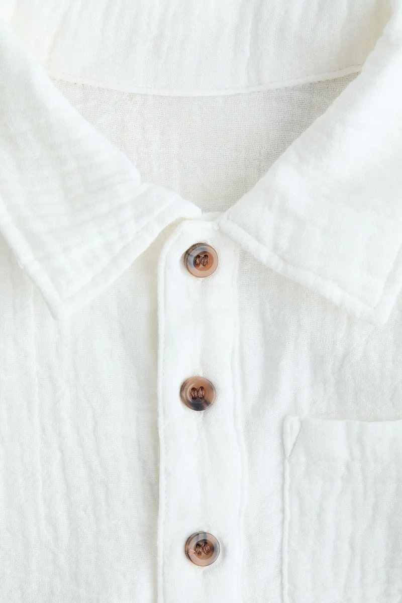 H&M Cotton muslin shirt