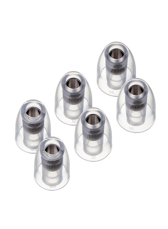 AZLA Mithryl IEM Ear Tips - Surgical Stainless Steel Core for HiFi in Ear Monitors, Wired Earbuds, IEM Earphones & Headphones - Earbud Replacement Tips for Clear Spacious Sound (3 Pair) (MS-M-ML) - Image 1