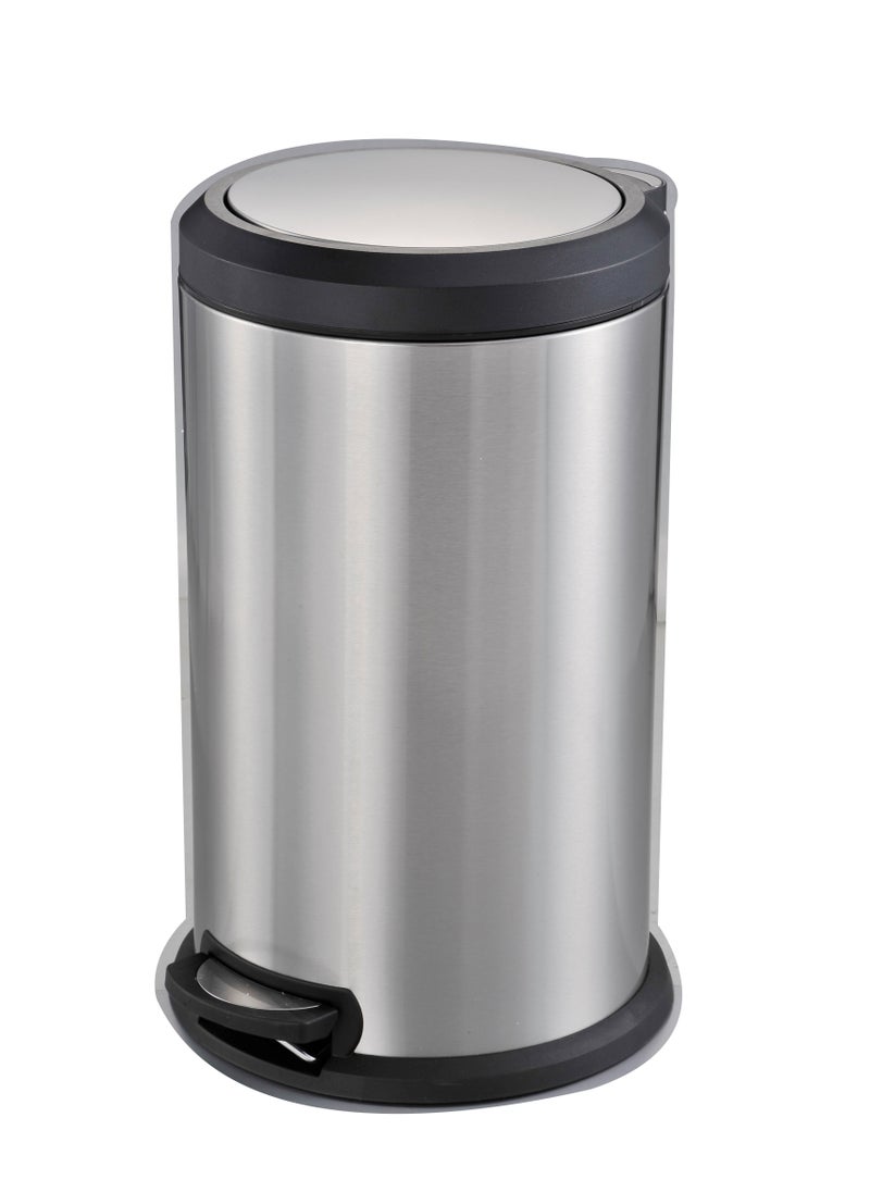 Home Maker - 40L Stainless Steel Pedal Bin with Swing Top Lid – Soft-Close, Fingerprint-Resistant, Hands-Free for Home & Office - Image 1