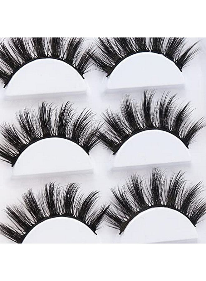 Veleasha Lashes 5D Faux Mink Lashes 100% Handmade Luxurious Fake Eyelashes Lightweight Fluffy False Eyelashes 5 Pairs Pack (Glam) - Image 5