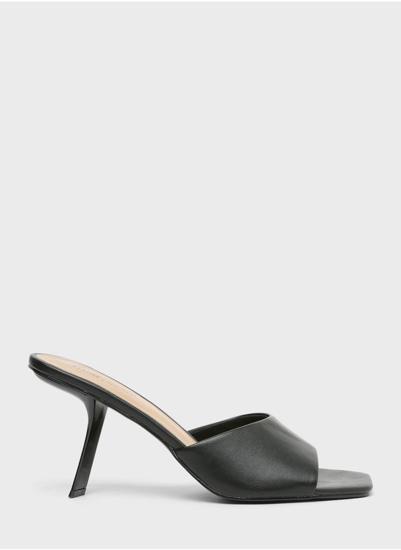 CALL IT SPRING - Faux Leather Heel Sandals - Image 1