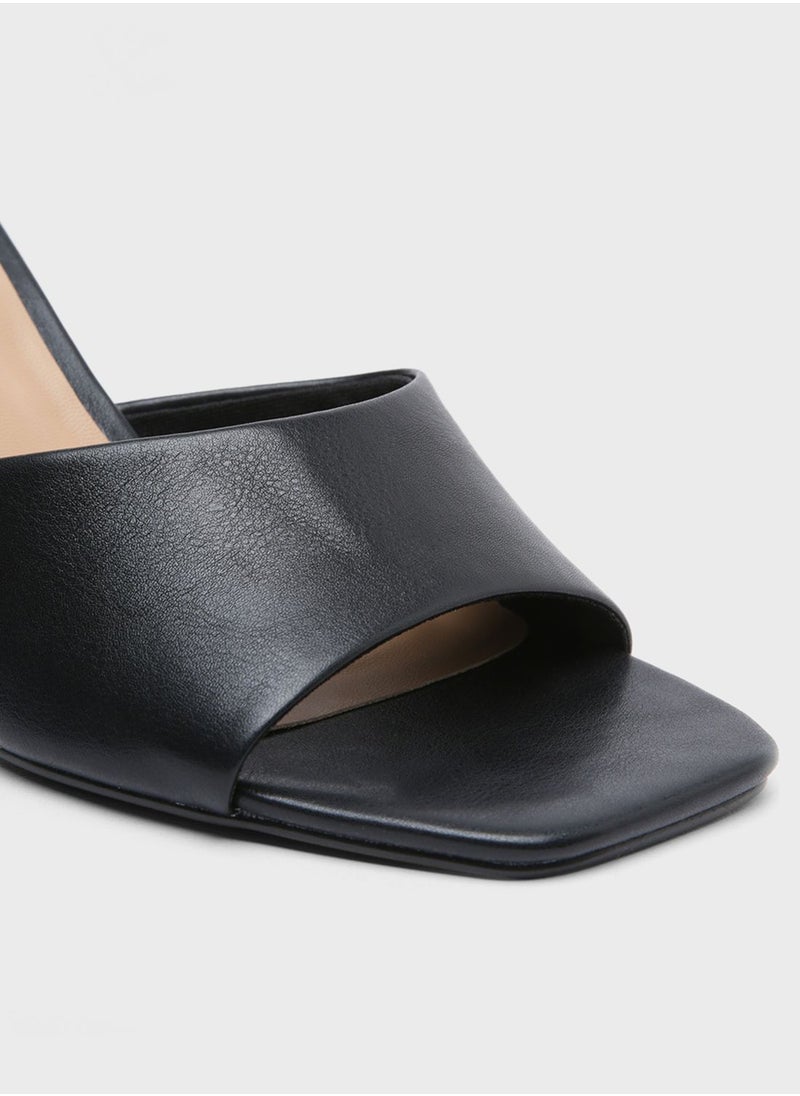 CALL IT SPRING - Faux Leather Heel Sandals - Image 1