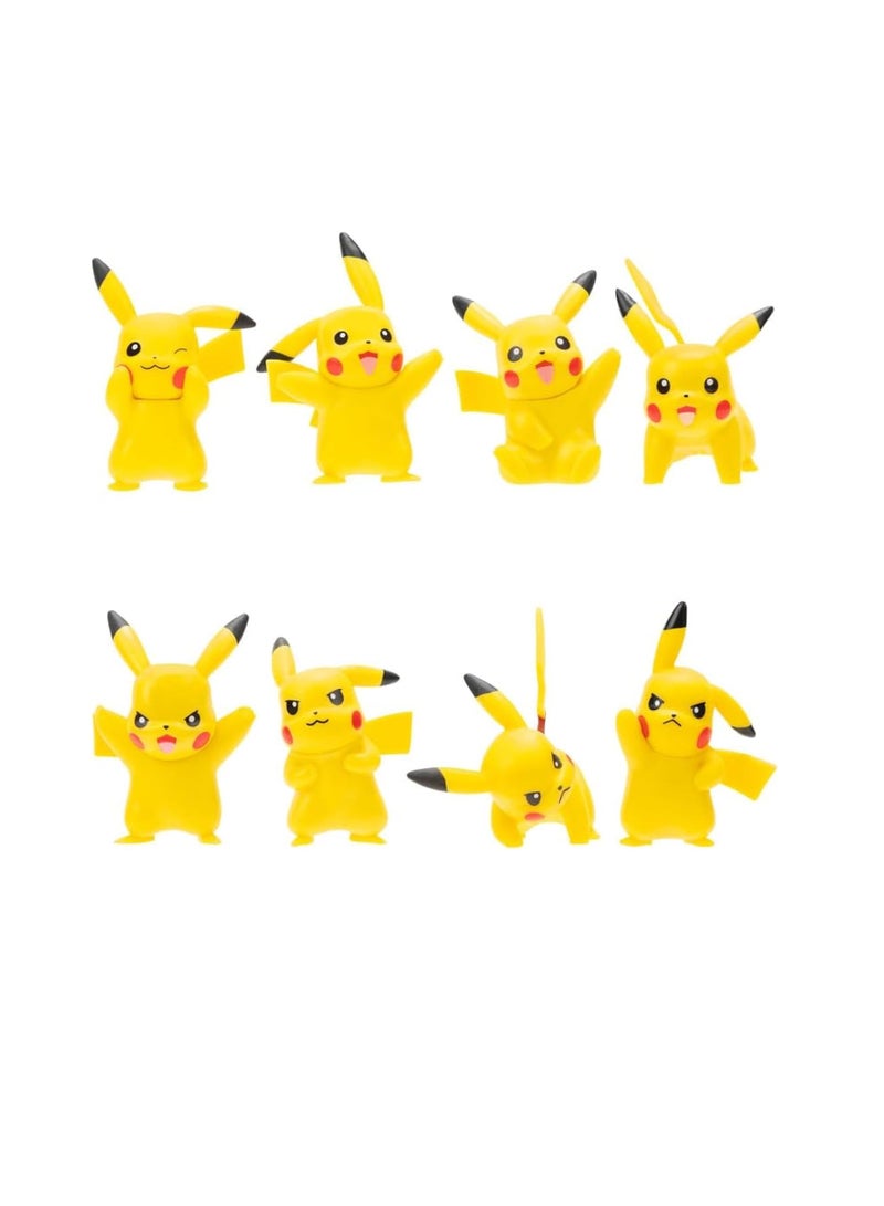 Pokemon Battle Figure Pickachu 8 Multipack 2-Inches - Image 1