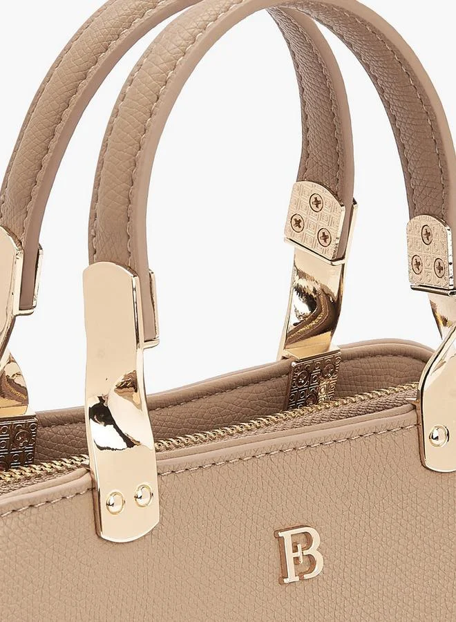 Flora Bella By Shoexpress Flora Bella Logo Embossed Crossbody Bag with Chain Strap