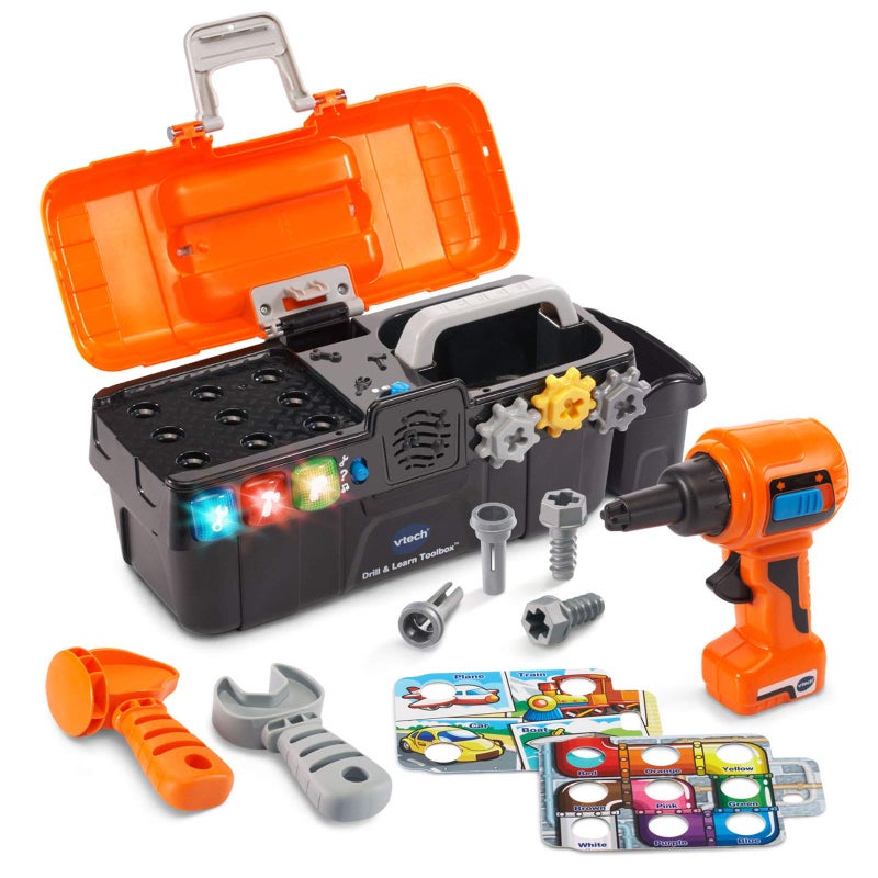 VTech Drill and Learn Toolbox, Orange - Image 1