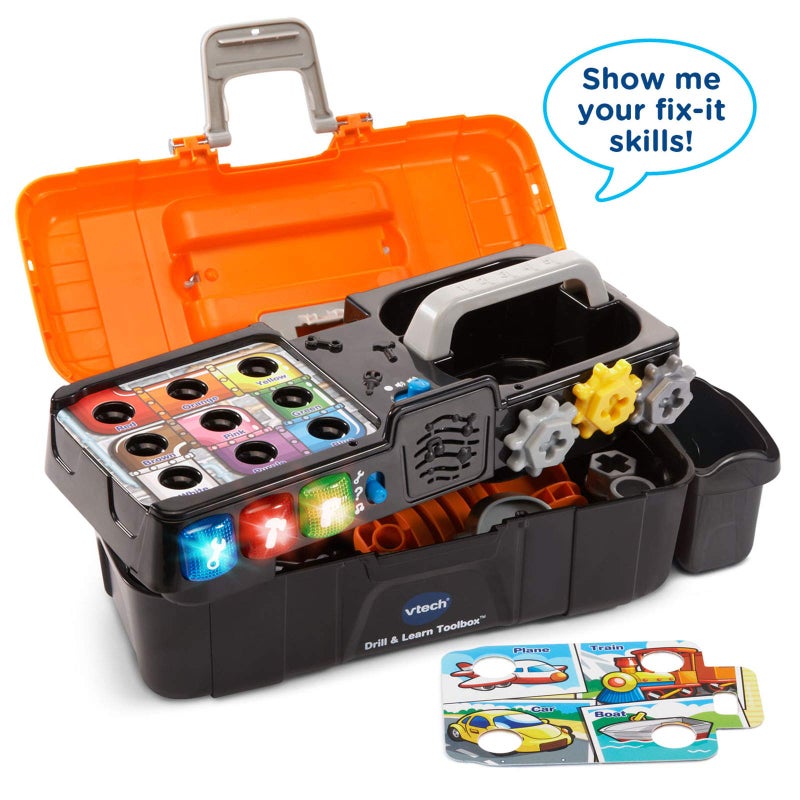 VTech Drill and Learn Toolbox, Orange - Image 2