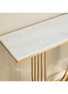 Home Box Palma Genuine Marble Top Console Table  - Image 3