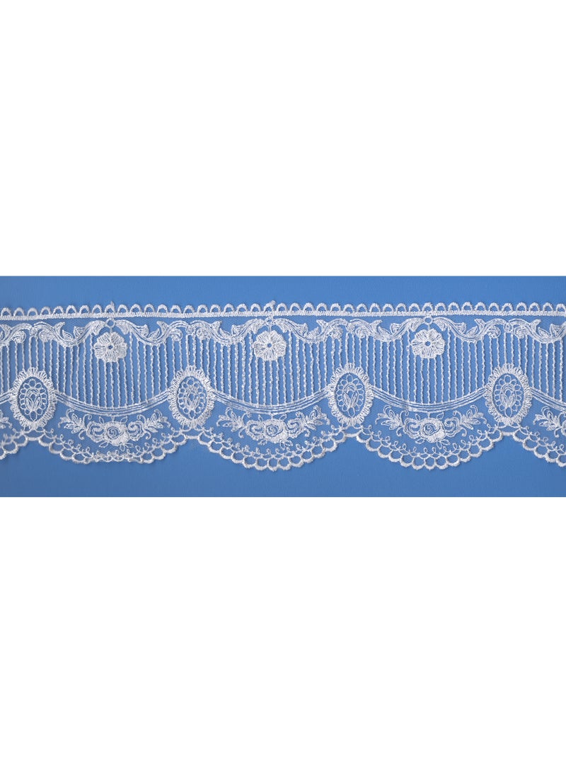Tull Emb Lace 300Ply `9.6Mtr (F-30386/Pc)
