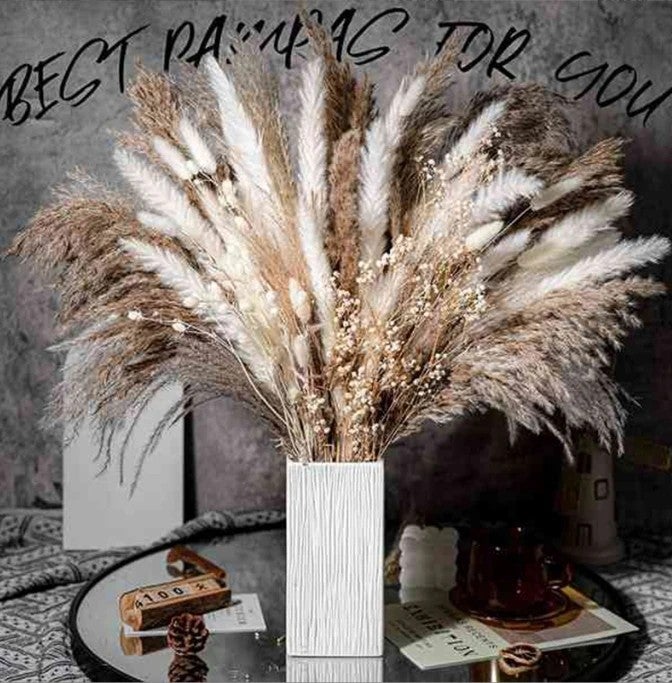 Bluejw G44 Natural Dried Pampas Grass Decor - Small Composable Dried Plants for Christmas, Wedding, Home Flower Arrangements - Image 2