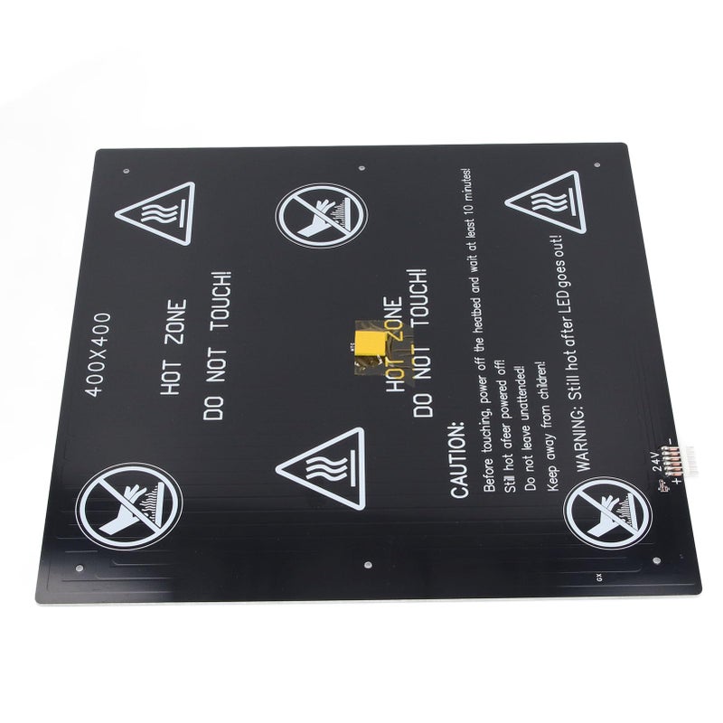 طقم سرير ساخن 400x400مم 24 فولت 280 واط من سبائك الألومنيوم للطابعات ثلاثية الأبعاد واسعة النطاق - Image 5